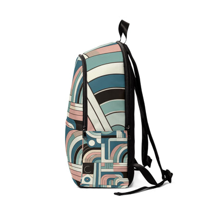 Interior view of Pastel Elegance Backpack by Dazzling Dreams Studio highlighting spacious compartments, ideal for urban lifestyles and daily essentials.