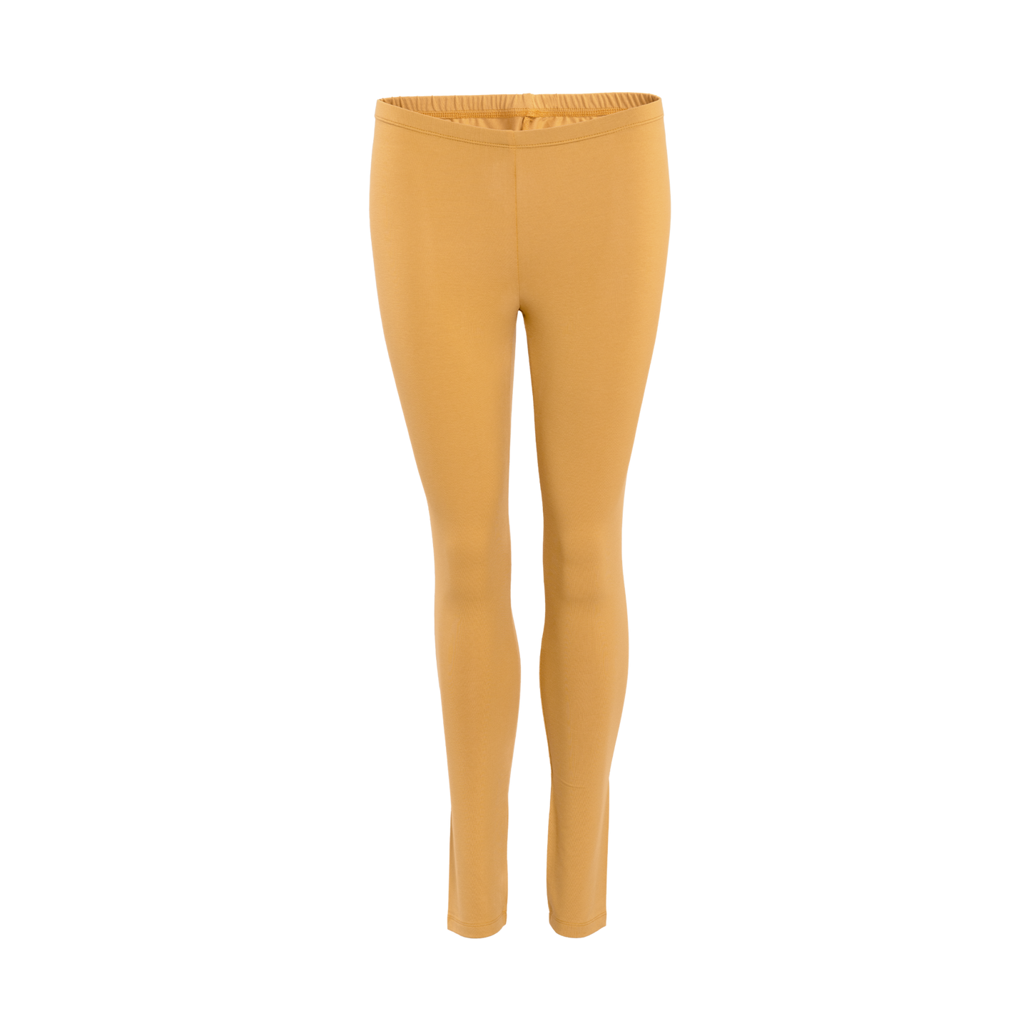 Sophisticated high-rise leggings styled for modern women, featuring double seam hems for added durability and a polished finish.