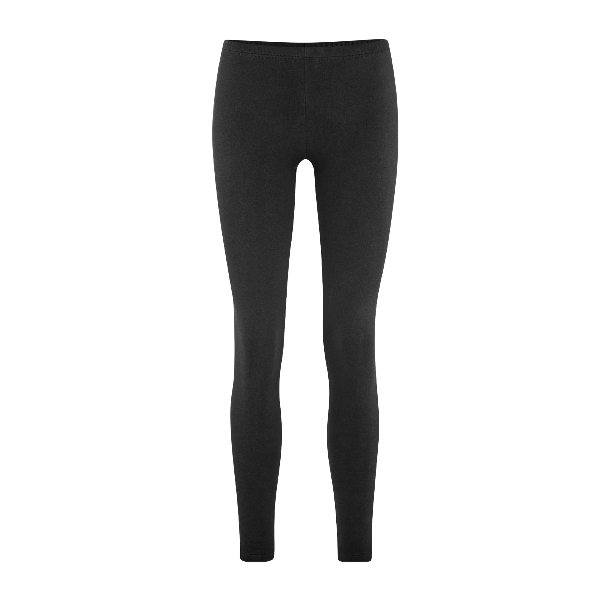Luxurious organic cotton stretch fleece leggings for women, showcasing a high-rise and slim fit for ultimate comfort.