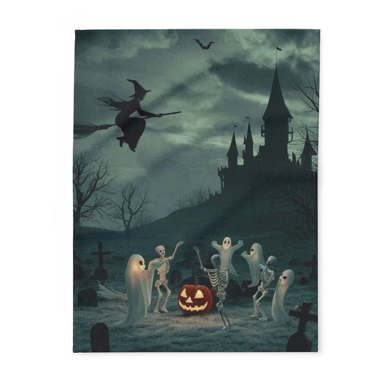 Decorative and Warm Halloween Spooky Arctic Fleece Blanket 3 Sizes