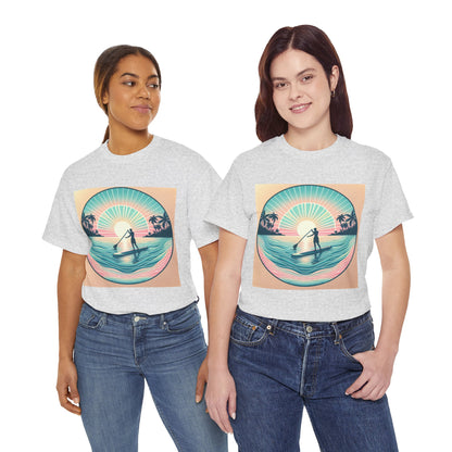 Luxurious and comfortable Delightfull Paddle Board T-Shirt from Dazzling Dreams Studio, designed for adventurous spirits who cherish water sports and outdoor experiences.