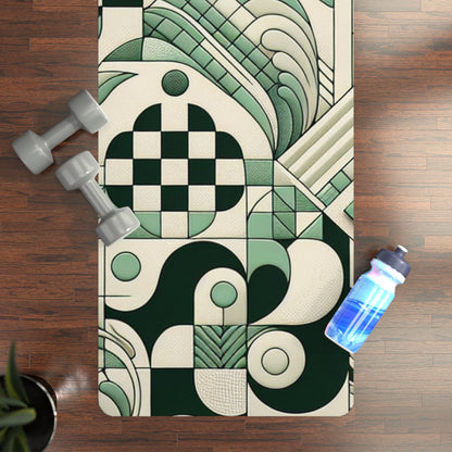 Dazzling Dreams Studio Pastel Green Yoga Mat in a serene yoga setting, emphasising its lightweight and attractive design.