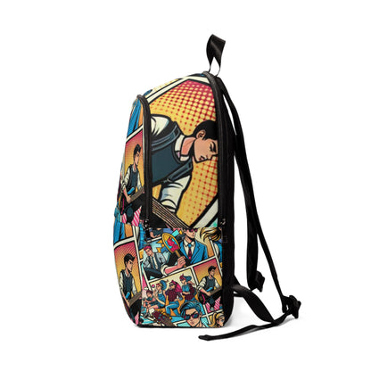 Spacious interior of the Dynamic Pop Art Backpack by Dazzling Dreams Studio, highlighting its functional design and ample storage for essentials.