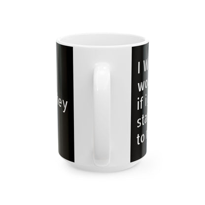 Funny Office Mug with inappropriate slogan, ideal for adult humour, birthdays, or Secret Santa gifts.