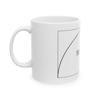 Fibonacci Spiral Image Ceramic Mug – Elevate your coffee game with this 12 oz mug that’s equal parts art and caffeine.