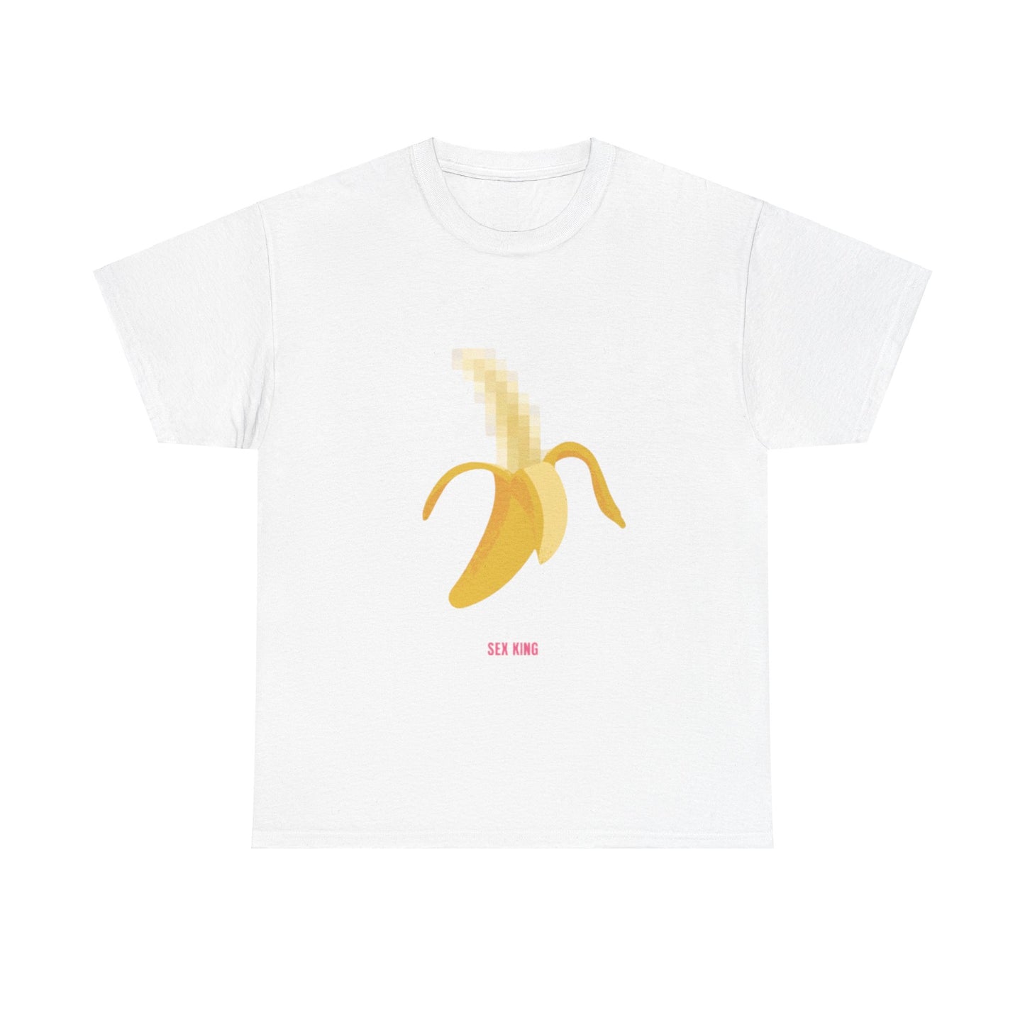 Pixelated Banana Men´s Women´s Graphic Cotton Funny T Shirt Tee Street Urban