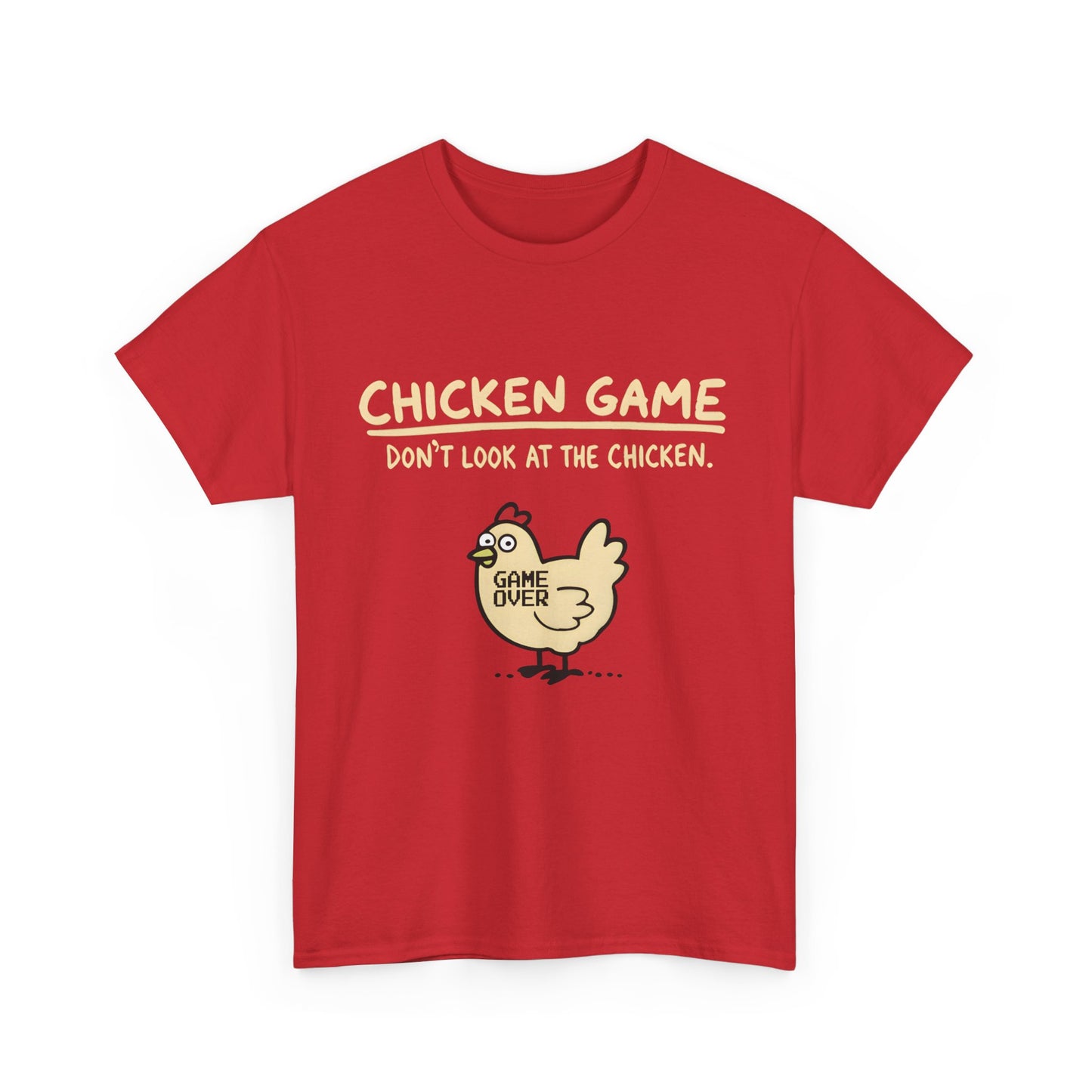 Chicken Game Graphic T-Shirt Urban Unisex Cotton