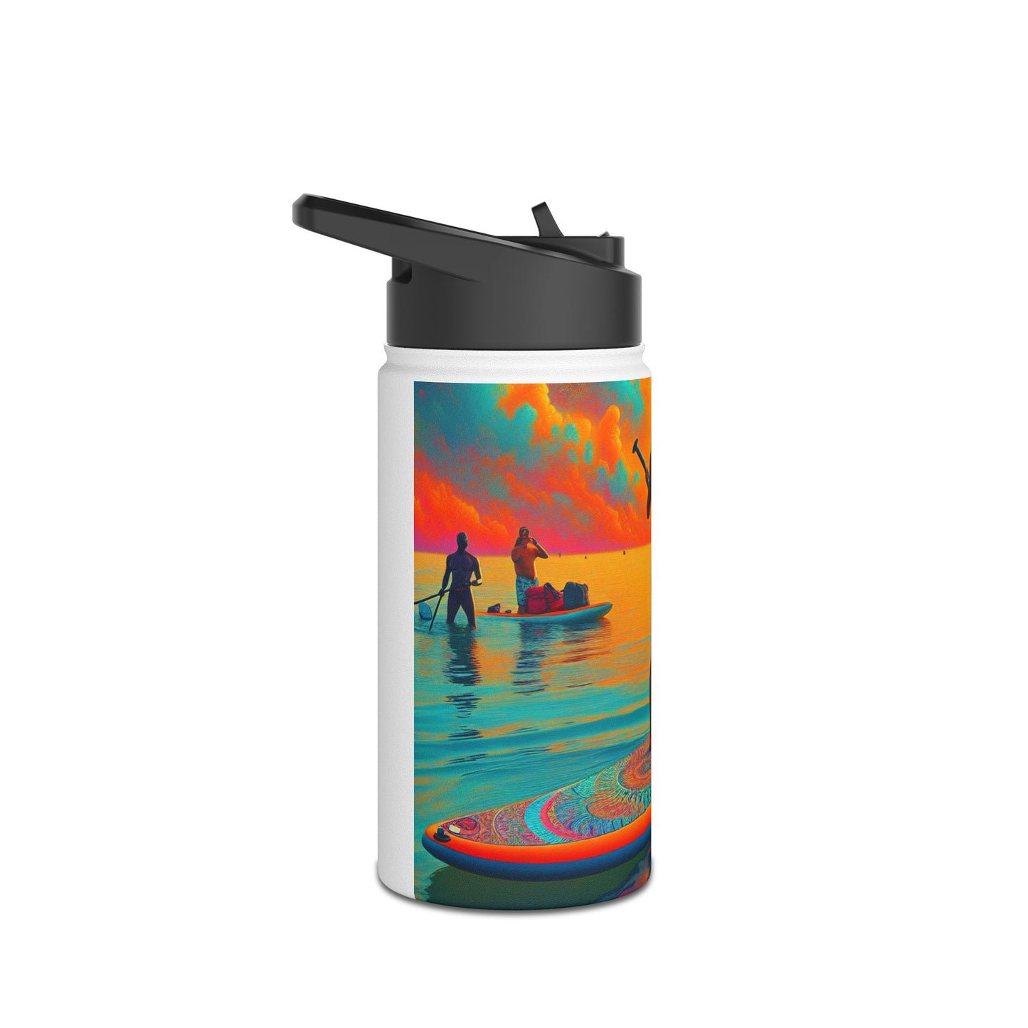 Fantasy Paddleboarding Stainless Steel Water Bottle, Standard Lid