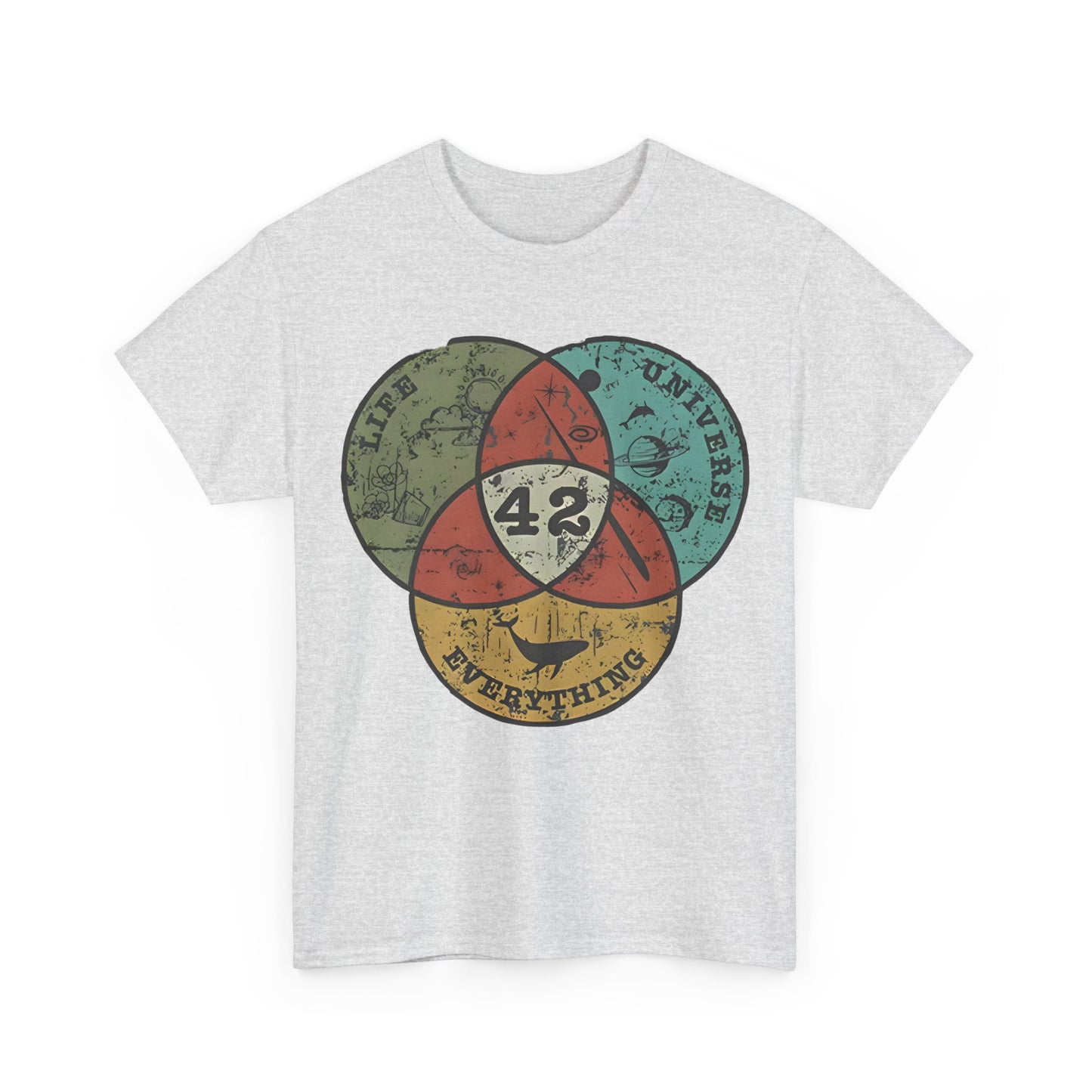 The Hitchhiker's Guide to the Galaxy 42  Graphic Unisex  Tee Shirt