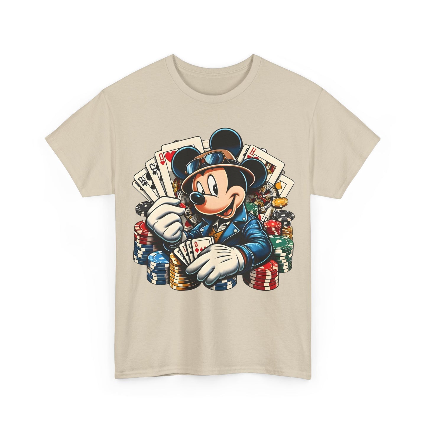 Mickey Mouse Poker Unisex Graphic Tee Shirt