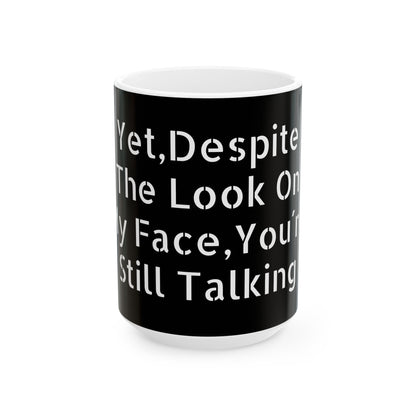 Inappropriate Slogan Ceramic Mug, showcasing adult humour ideal for birthdays and Secret Santa surprises, made for those who love a laugh.