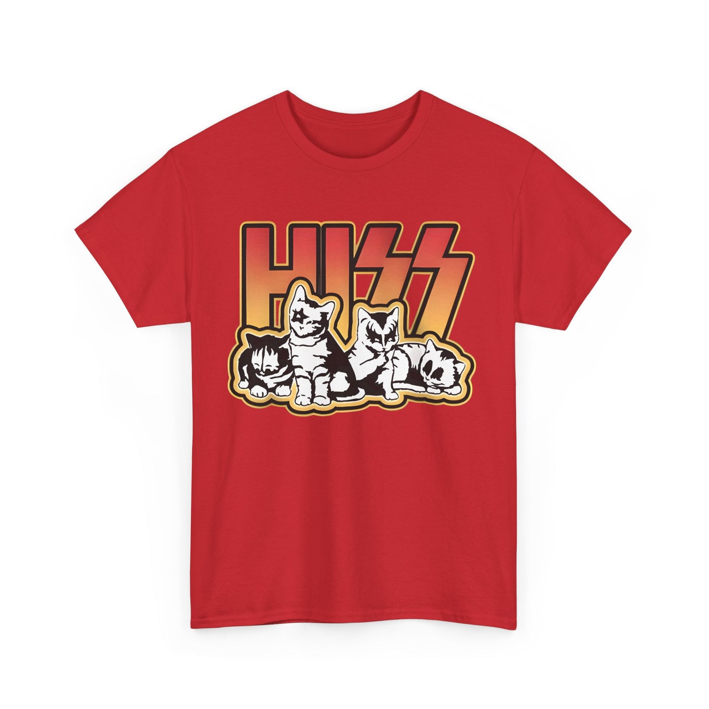 Hiss Cats Rock Band Star Wars Graphic T-Shirt Urban Unisex Cotton Tee