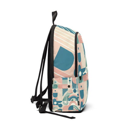 Spacious interior of the Elite Body Sculptures Pastel Aesthetic Backpack by Dazzling Dreams Studio, highlighting its ample storage and chic pastel colours.