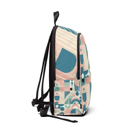 Spacious interior of the Elite Body Sculptures Pastel Aesthetic Backpack by Dazzling Dreams Studio, highlighting its ample storage and chic pastel colours.