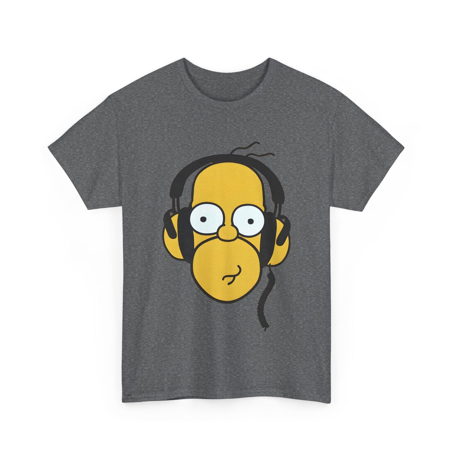 Hear the Hilarity Homer Simpson Headphones  Unisex Cotton Tee Graphic T Shirt