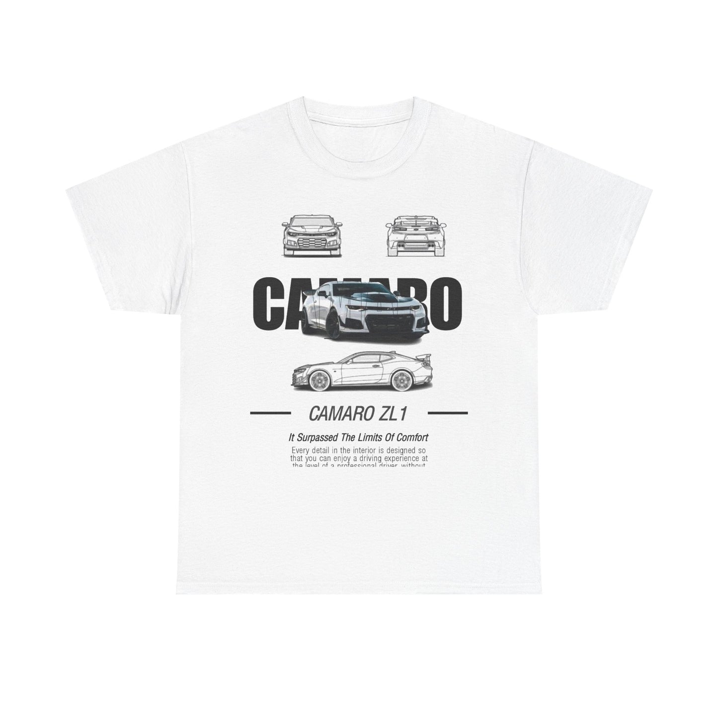 Mens Camaro ZL1 T-Shirt: Performance & Comfort Unisex Tee Design Auto Ad