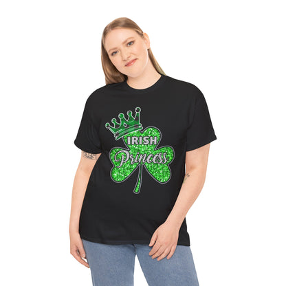 Female model showcasing the St Patricks Day Women's Graphic Cotton Funny T Shirt Tee Vintage with an eye-catching lucky design.