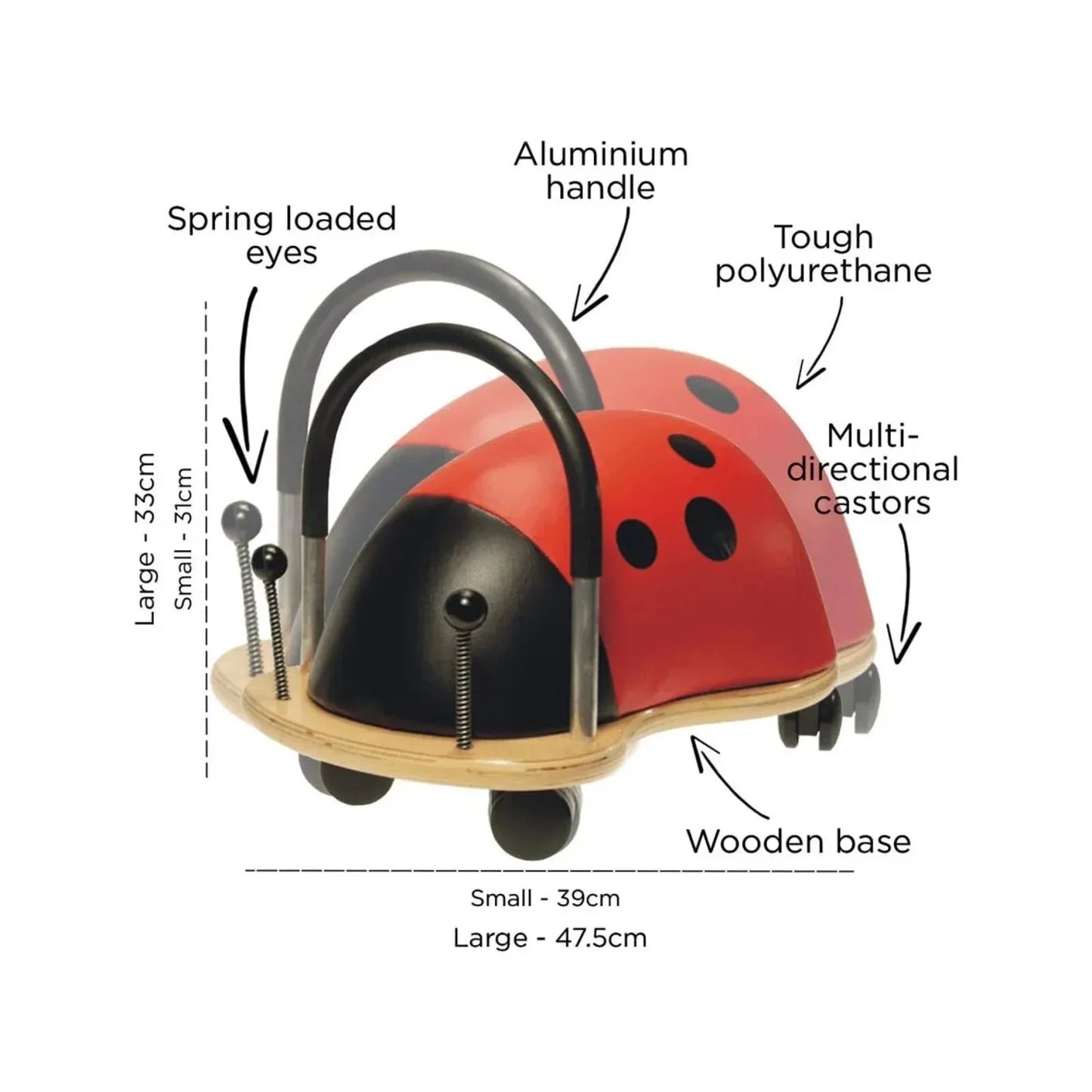 Wheely Bug Small Ride On - Ladybird