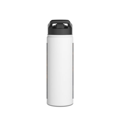 Luxury Fantasy Paddleboarding Stainless Steel Water Bottle with a standard lid, showcasing a sleek and elegant design, ideal for water sports enthusiasts.