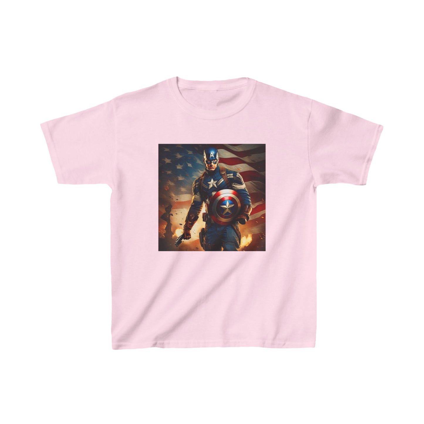 Kids Captain America Heavy Cotton Tee 16 colors