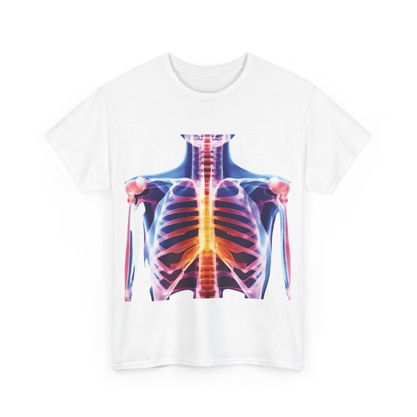 Xray Graphic T-Shirt, Urban Streetwear Top, Unisex Cotton