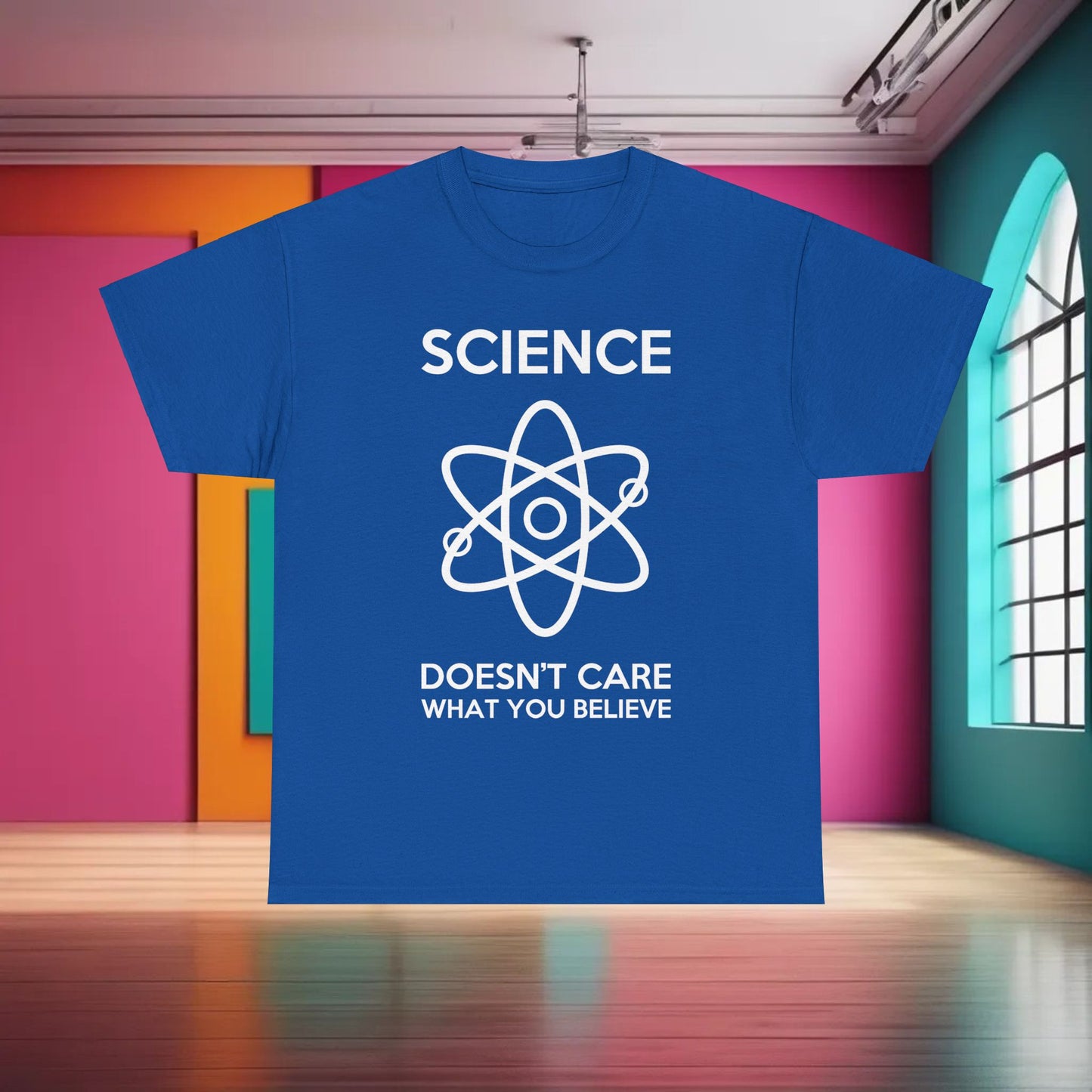 Science Doesnt Care What You Believe Graphic T-Shirt Urban Unisex Cotton