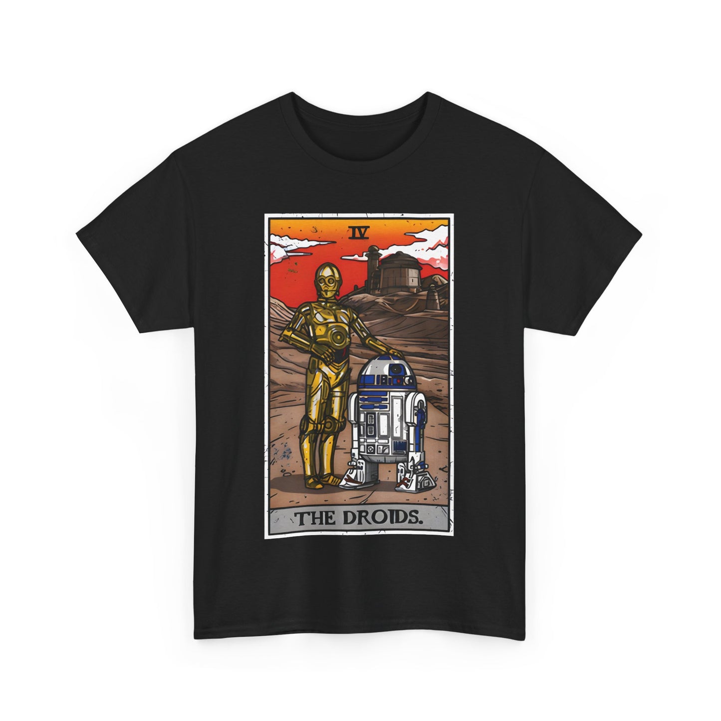 The Droids Tarrot Card Graphic T-Shirt Urban Unisex Cotton Tee