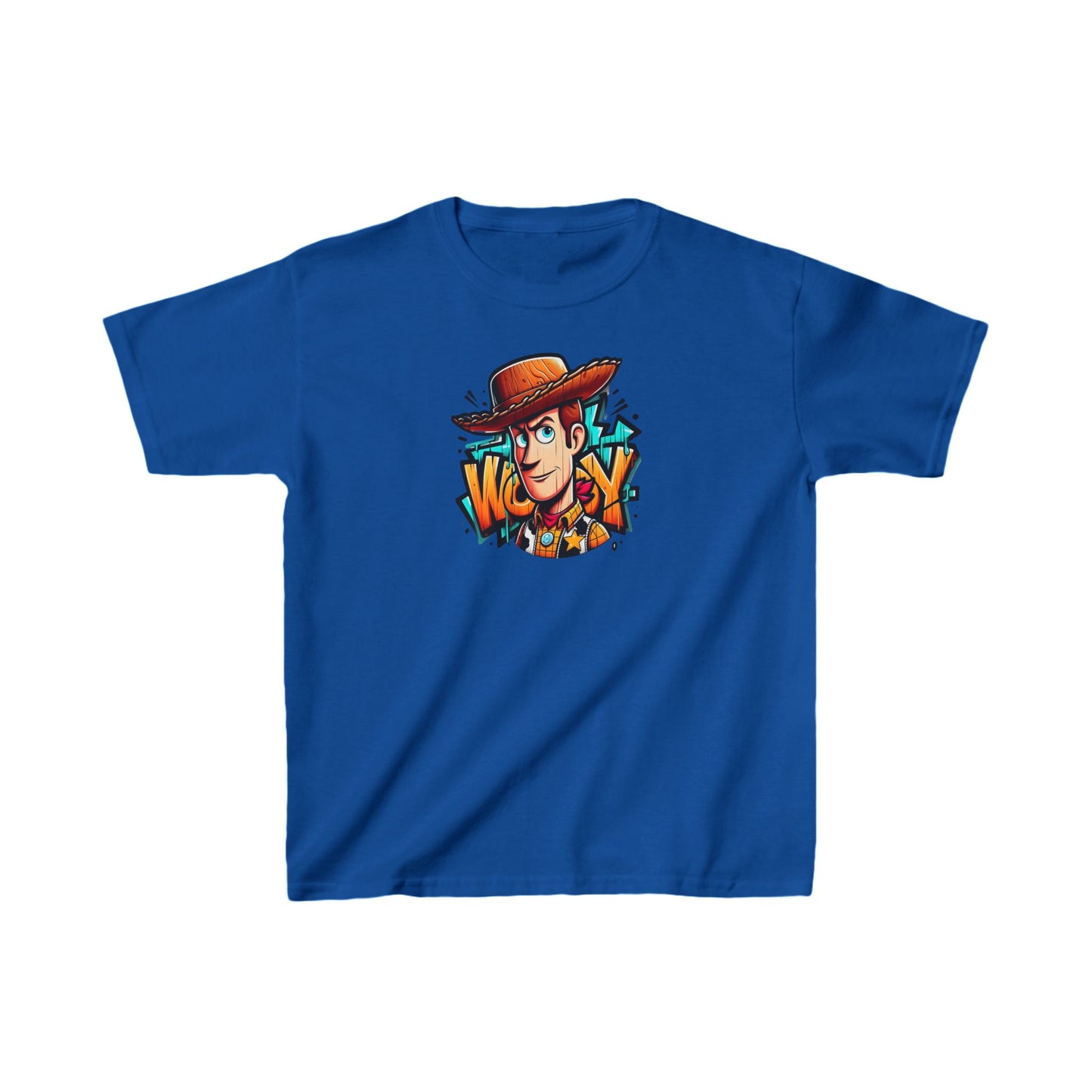 Childs Woody Graffiti Unisex Graphic Tee Shirt Kids