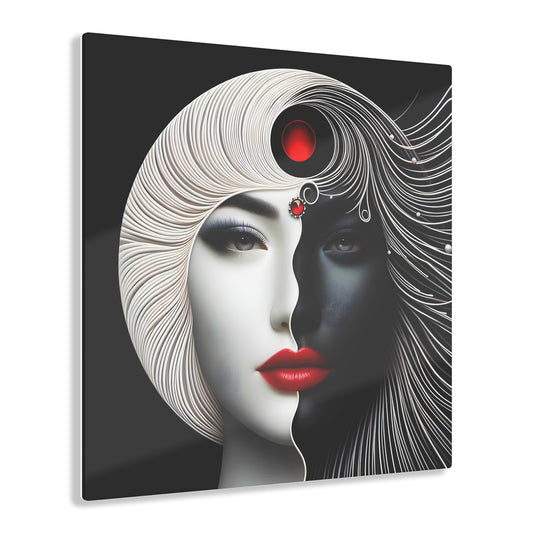 **: Artful Expressions - Yin-Yang Acrylic Print**