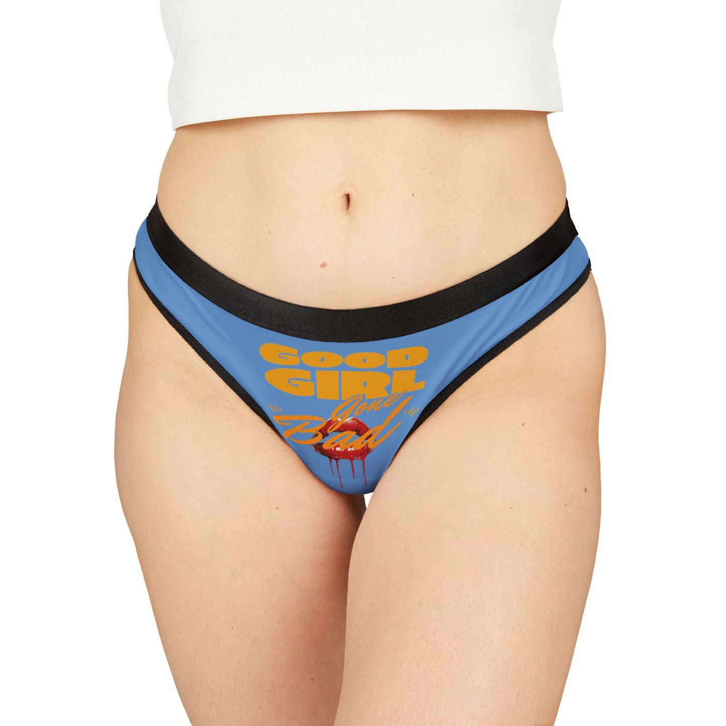 NAUGHTY WOMENS THONG CHEEKY Sexy Good Girl Gone Bad Design