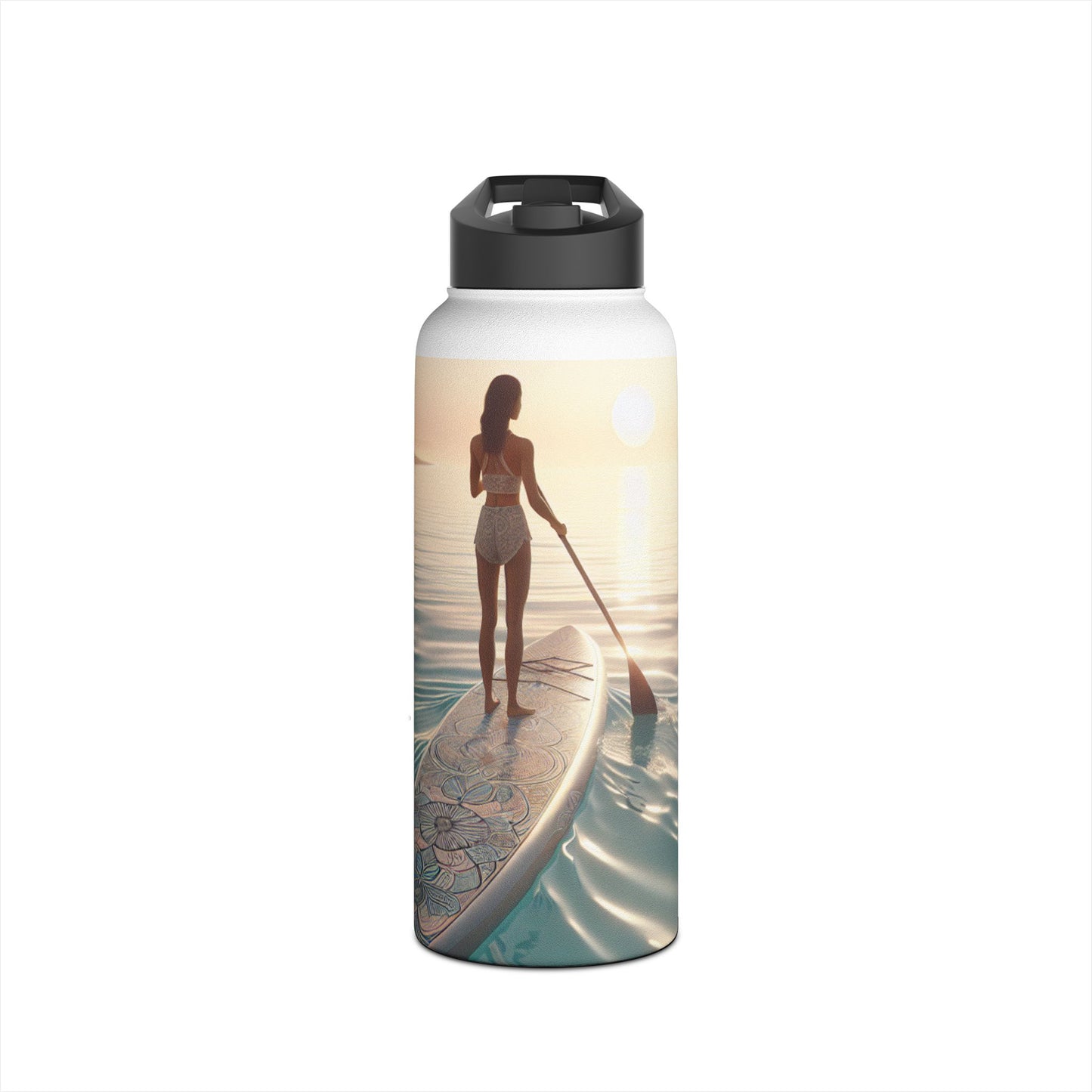 Fantasy Paddleboarding Stainless Steel Water Bottle, Standard Lid