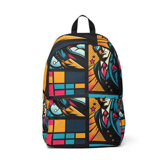 Abstract Elegance Canvas Fusion - Backpack