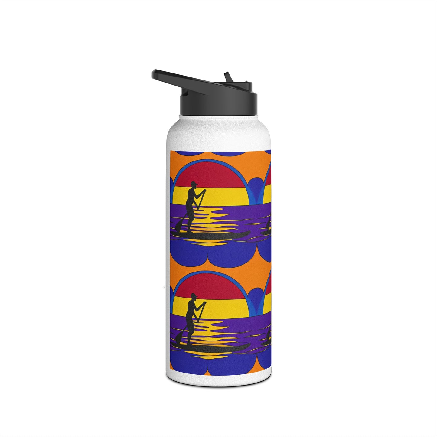 Fantasy Paddleboarding Stainless Steel Water Bottle, Standard Lid