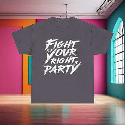 Stylish Fight for Your Right Graphic T-Shirt in a modern setting, highlighting its unique statement and artistic appeal.