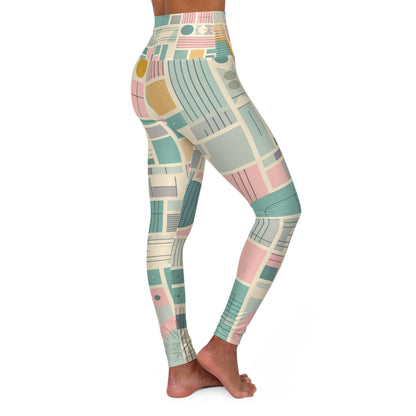 Elegant high-quality leggings by Dazzling Dreams Studio featuring a contemporary pastel design, ideal for stylish workouts and athleisure fashion.