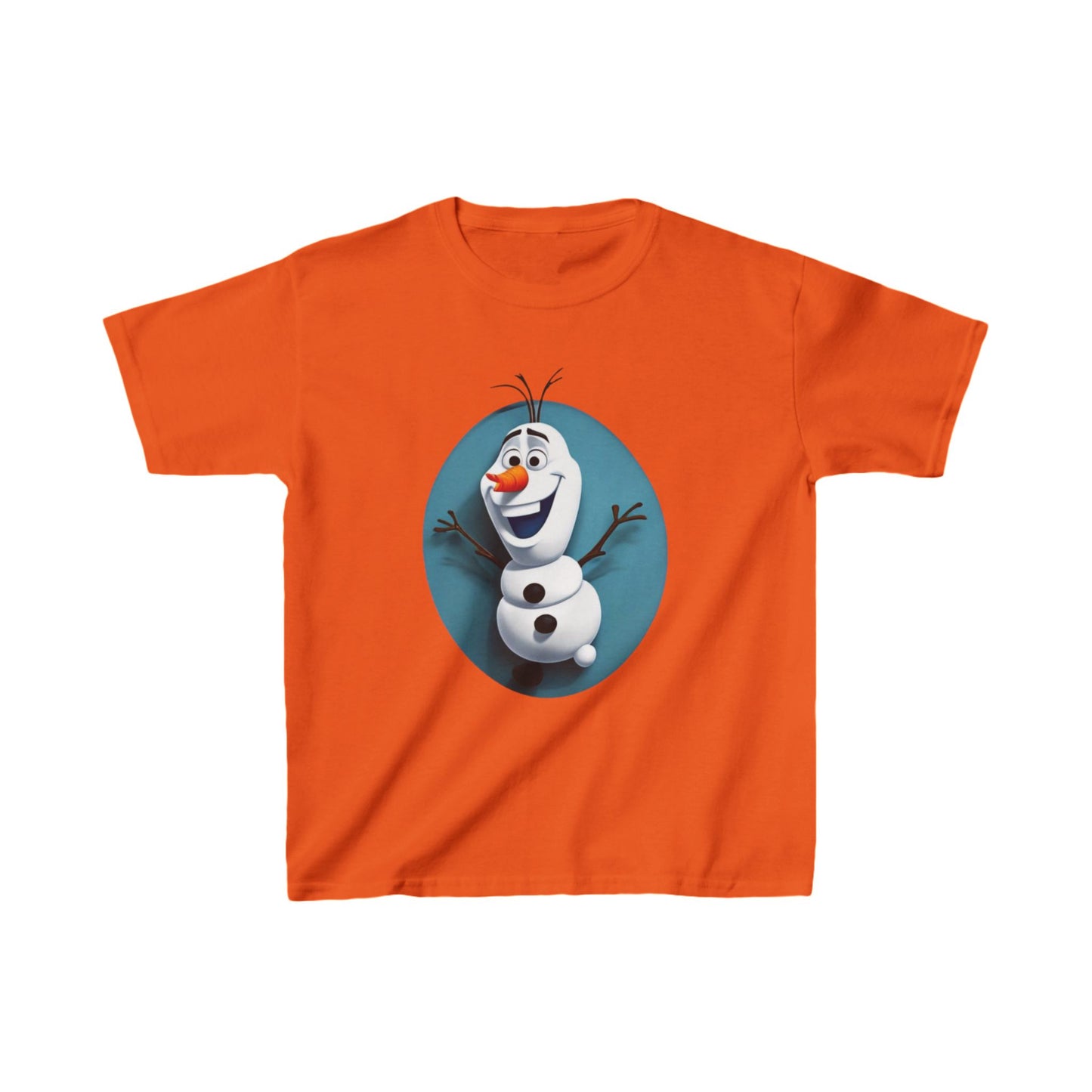 Kids Cute Frozen Olaf T shirt Heavy Cotton Tee 16 colors