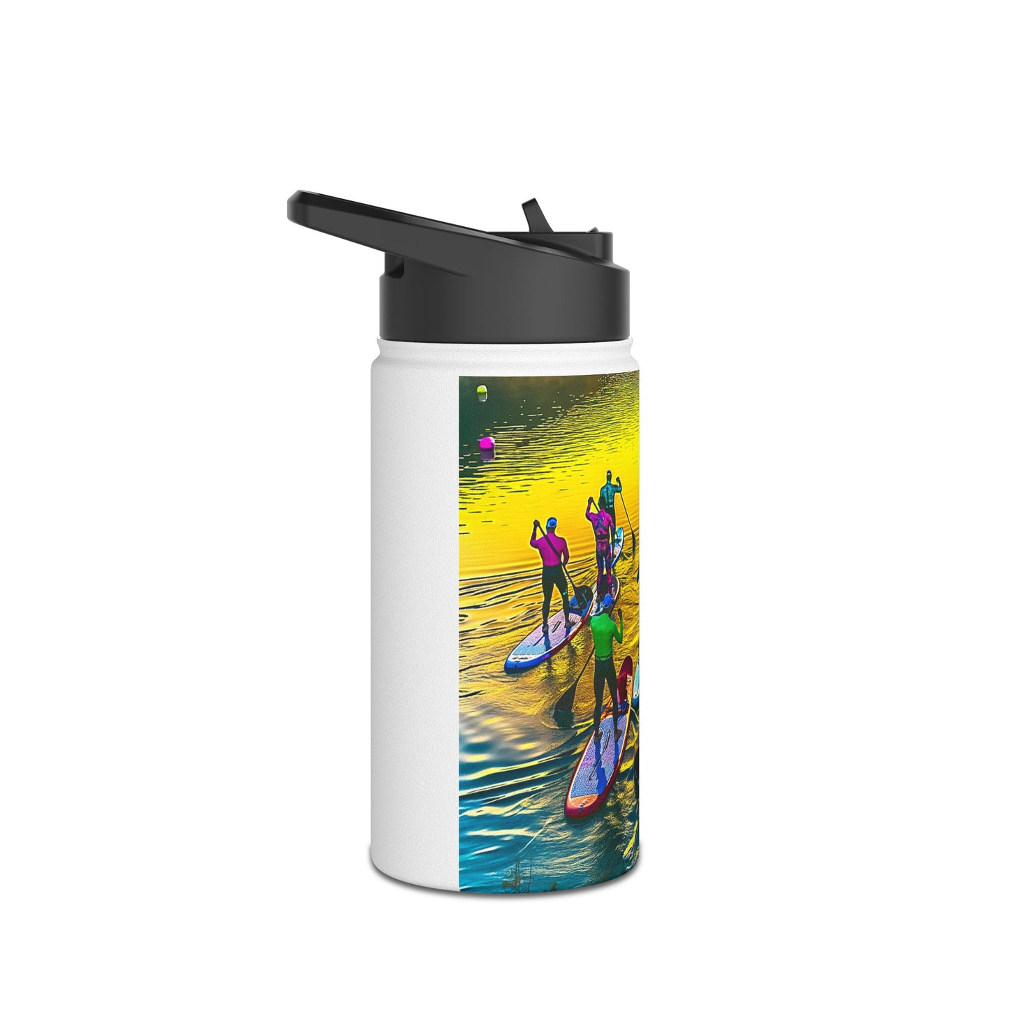 Fantasy Paddleboarding Stainless Steel Water Bottle, Standard Lid