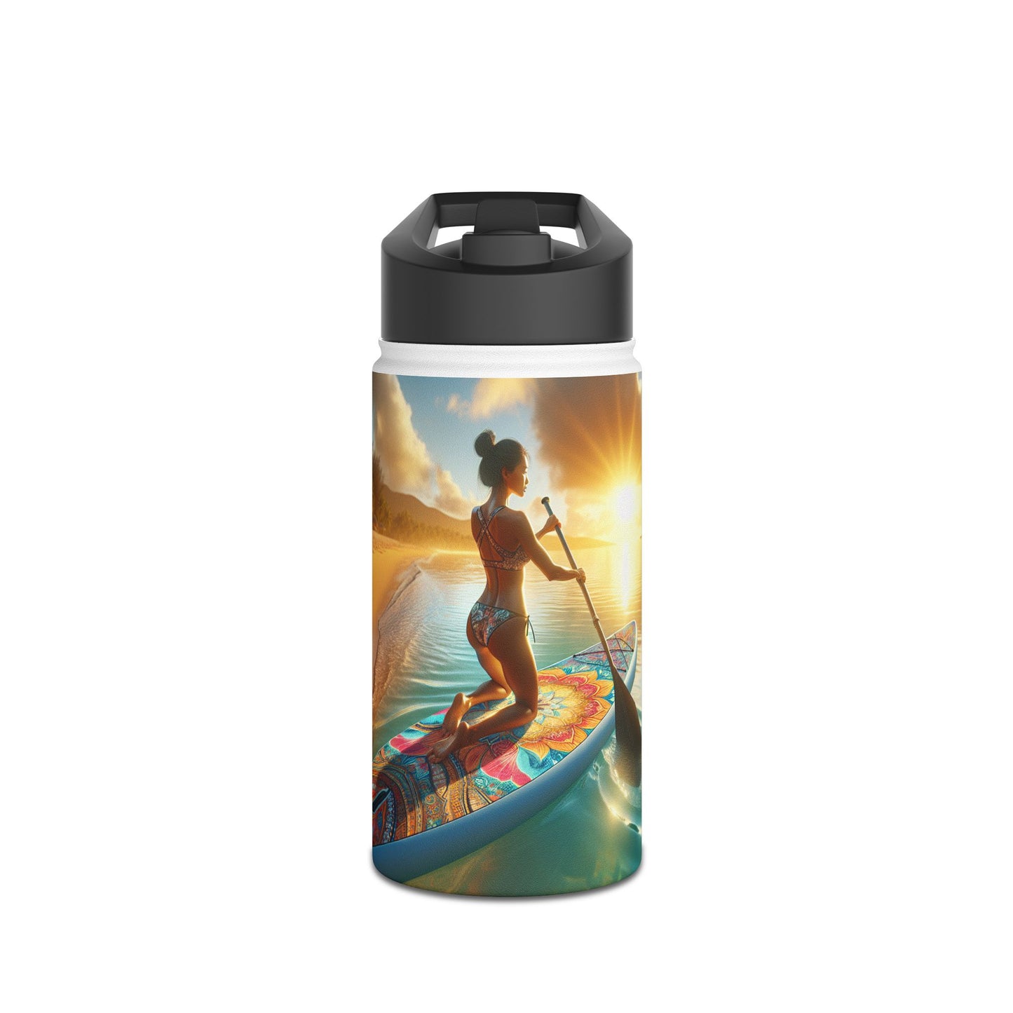 Fantasy Paddleboarding Stainless Steel Water Bottle, Standard Lid