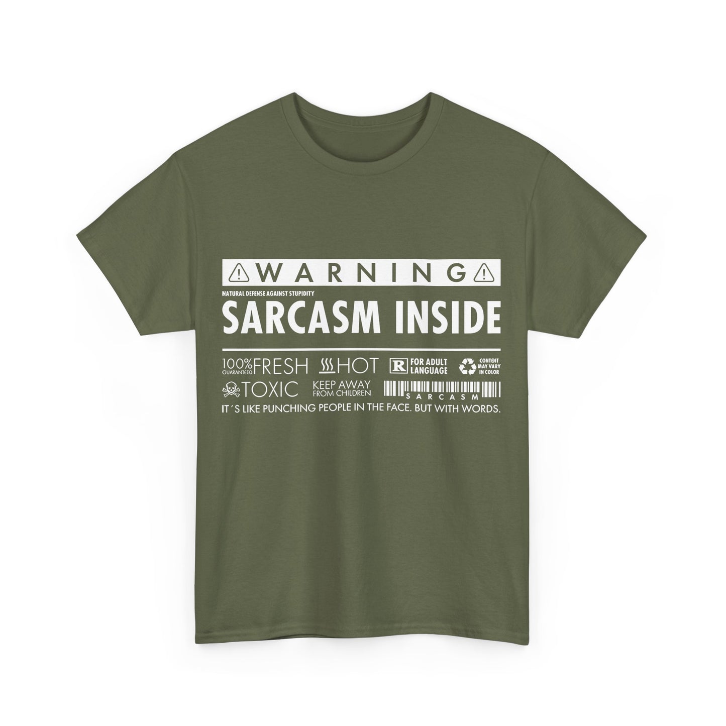 Sarcasm Inside Graphic T-Shirt Urban Unisex Cotton Tee