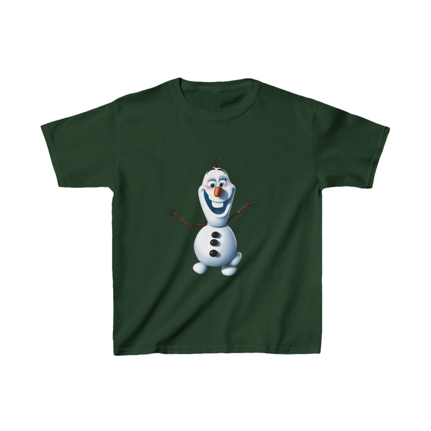 Kids Cute Frozen Olaf T shirt Heavy Cotton Tee 16 colors