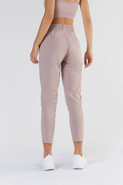 Luxurious women's sweatpants featuring a relaxed fit, crafted from an organic cotton blend for ultimate comfort.
