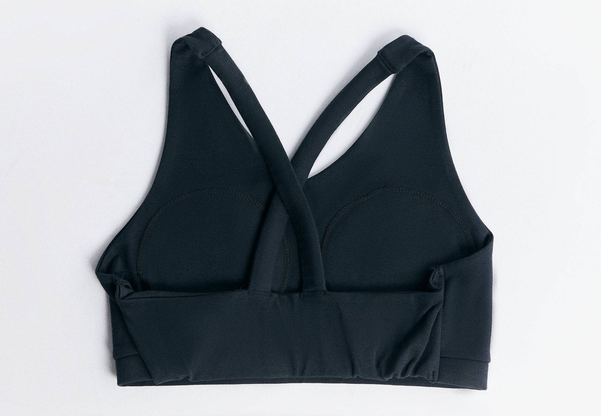 Chic Earth Wardrobe sports bra made from 72% organic cotton and 28% recycled elastane, offering a perfect blend of comfort and style.