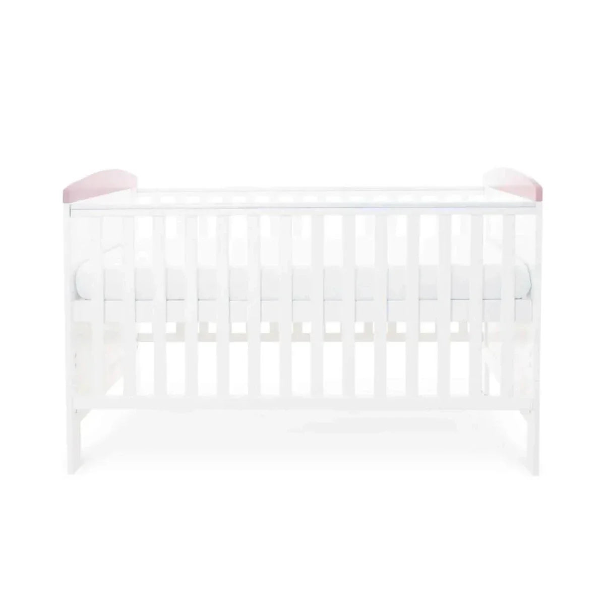 Ickle Bubba Coleby Style Cot Bed Elephant Love Pink - Without Mattress