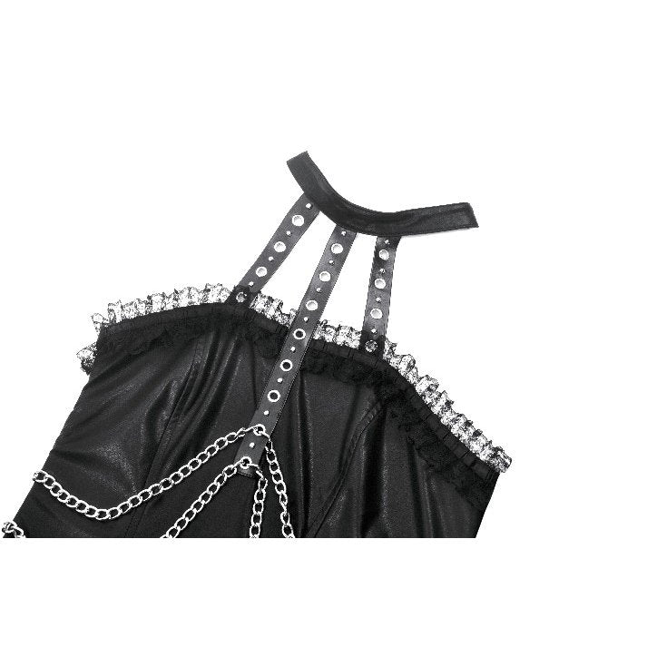 Gothic elegance in a luxurious Dark In Love Valentina red velvet dress featuring mesh panels and intricate embroidery, perfect for evening wear.