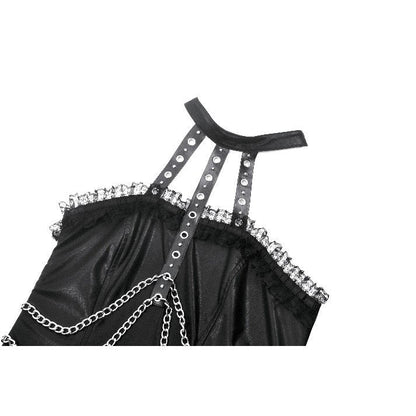 Gothic elegance in a luxurious Dark In Love Valentina red velvet dress featuring mesh panels and intricate embroidery, perfect for evening wear.