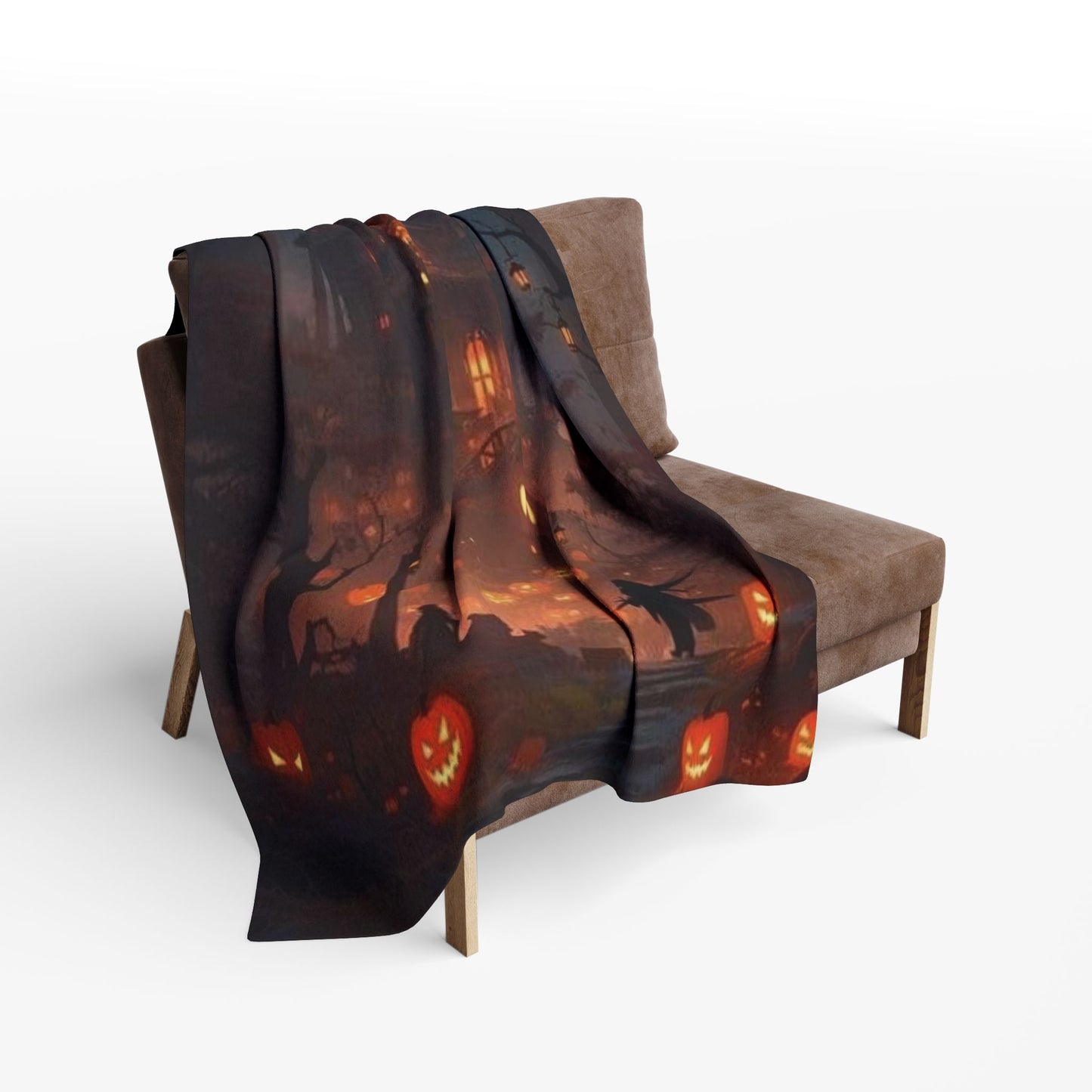 Decorative and Warm Halloween Spooky Arctic Fleece Blanket 3 Sizes