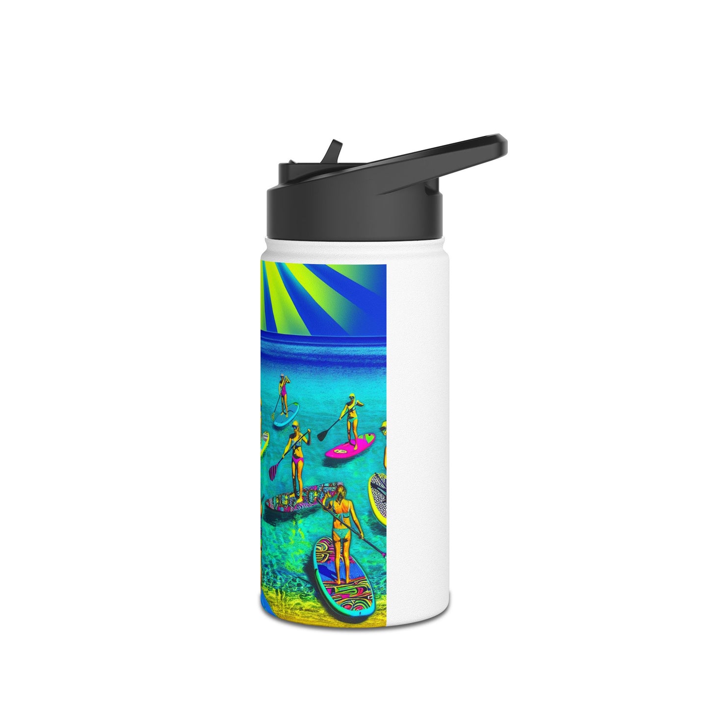 Fantasy Paddleboarding Stainless Steel Water Bottle, Standard Lid