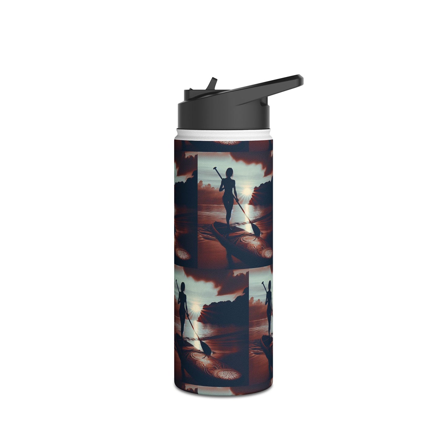 Fantasy Paddleboarding Stainless Steel Water Bottle, Standard Lid