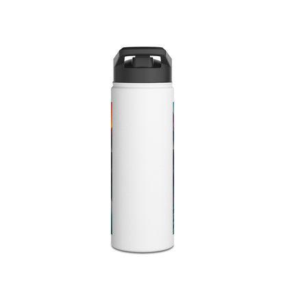 Elegant Fantasy Paddleboarding Stainless Steel Water Bottle showcasing a sleek design, perfect for stylish hydration on aquatic excursions.