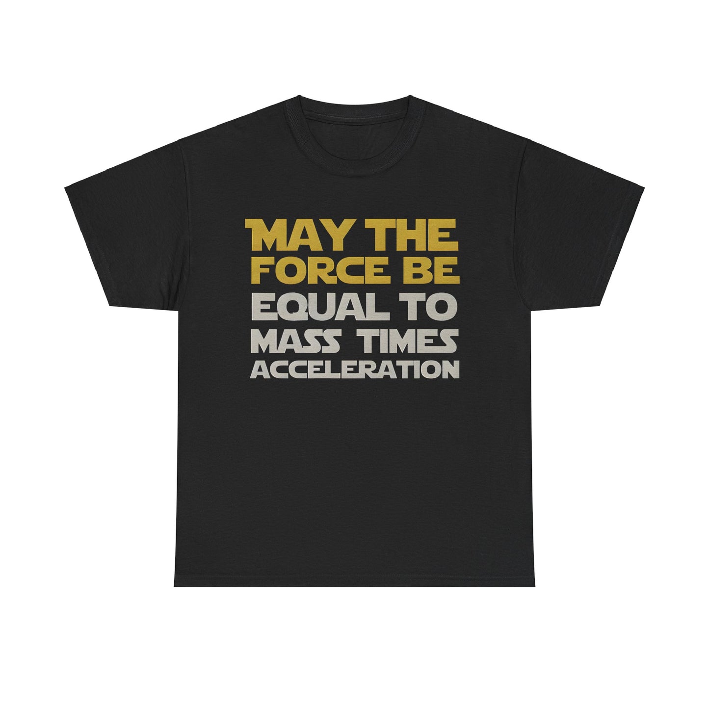 May the Force Star Wars vs Newton Graphic Unisex  Tee Shirt